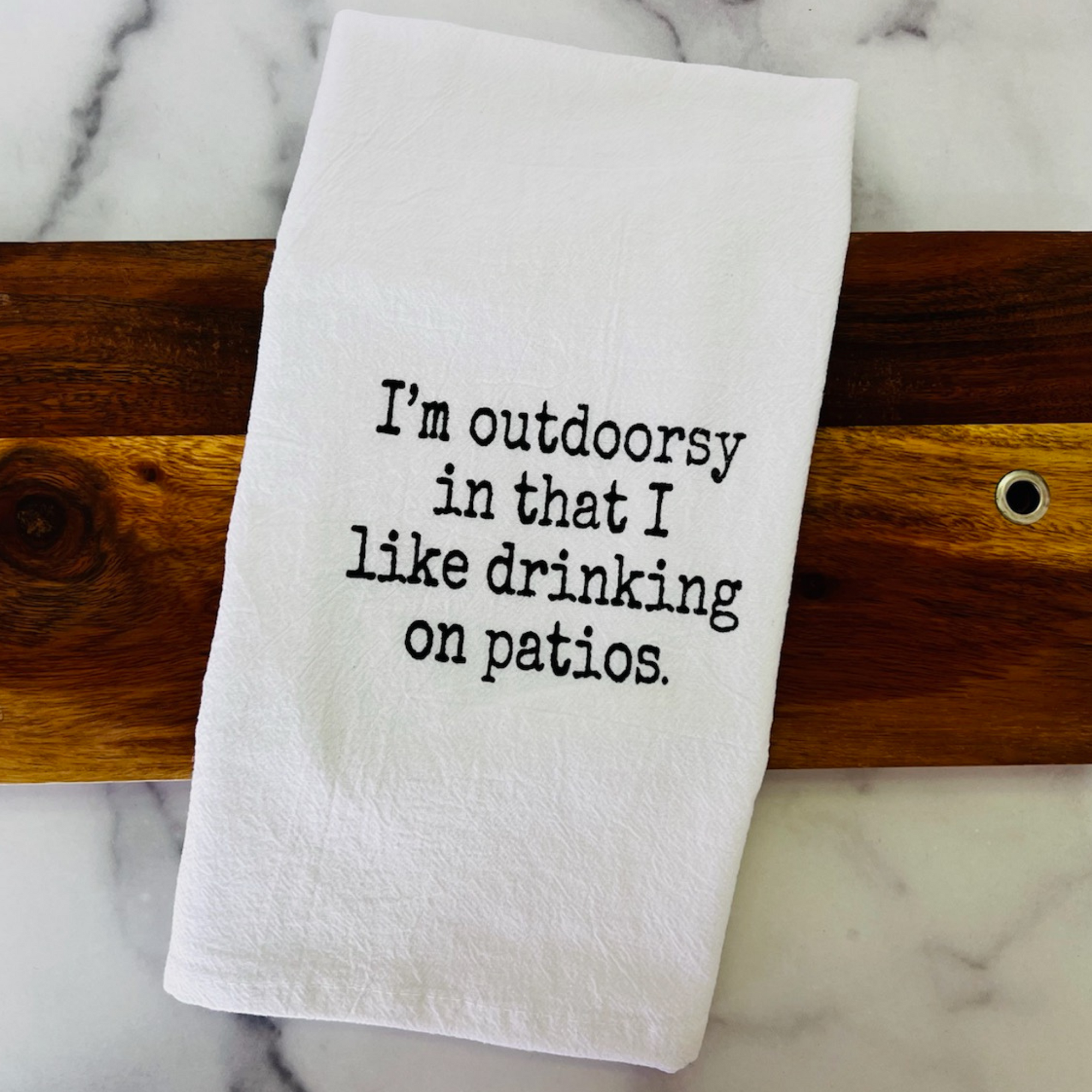 I'm Outdoorsy Kitchen Towel