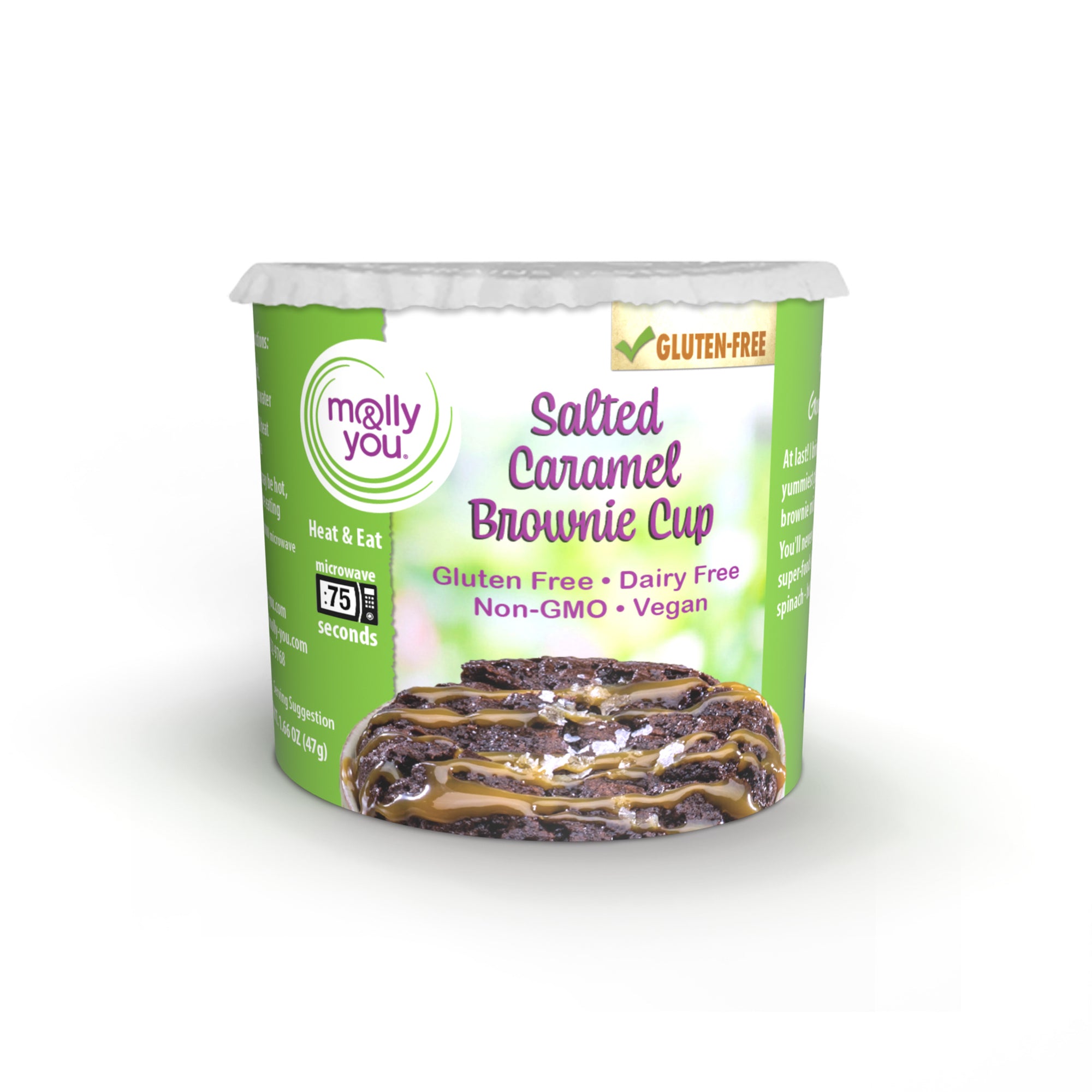 Gluten-Free Salted Caramel Brownie Cup 3-Pack