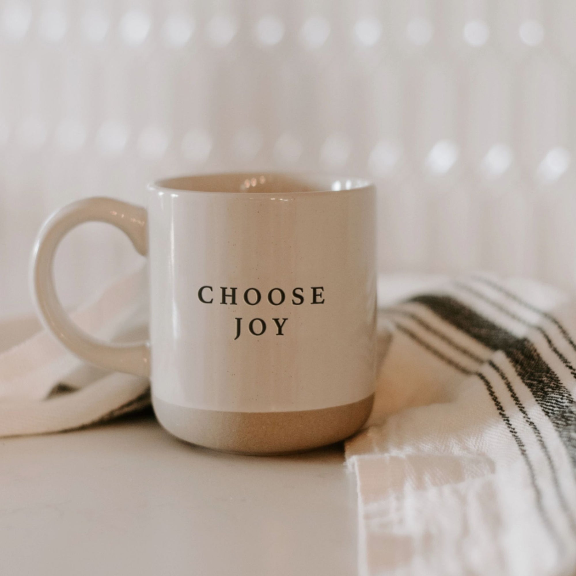 Choose Joy Stoneware Coffee Mug