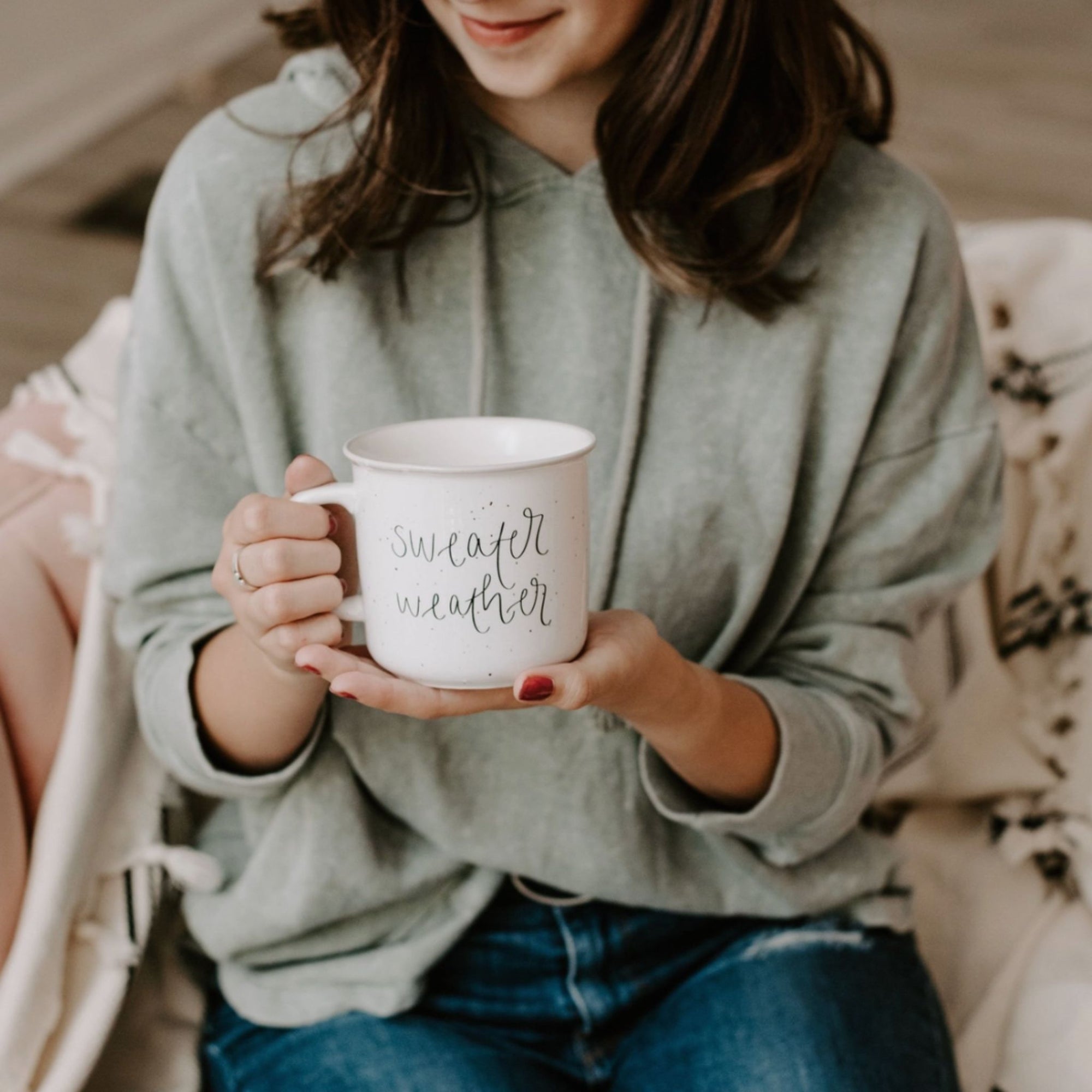 Sweater Weather Rustic Campfire Coffee Mug