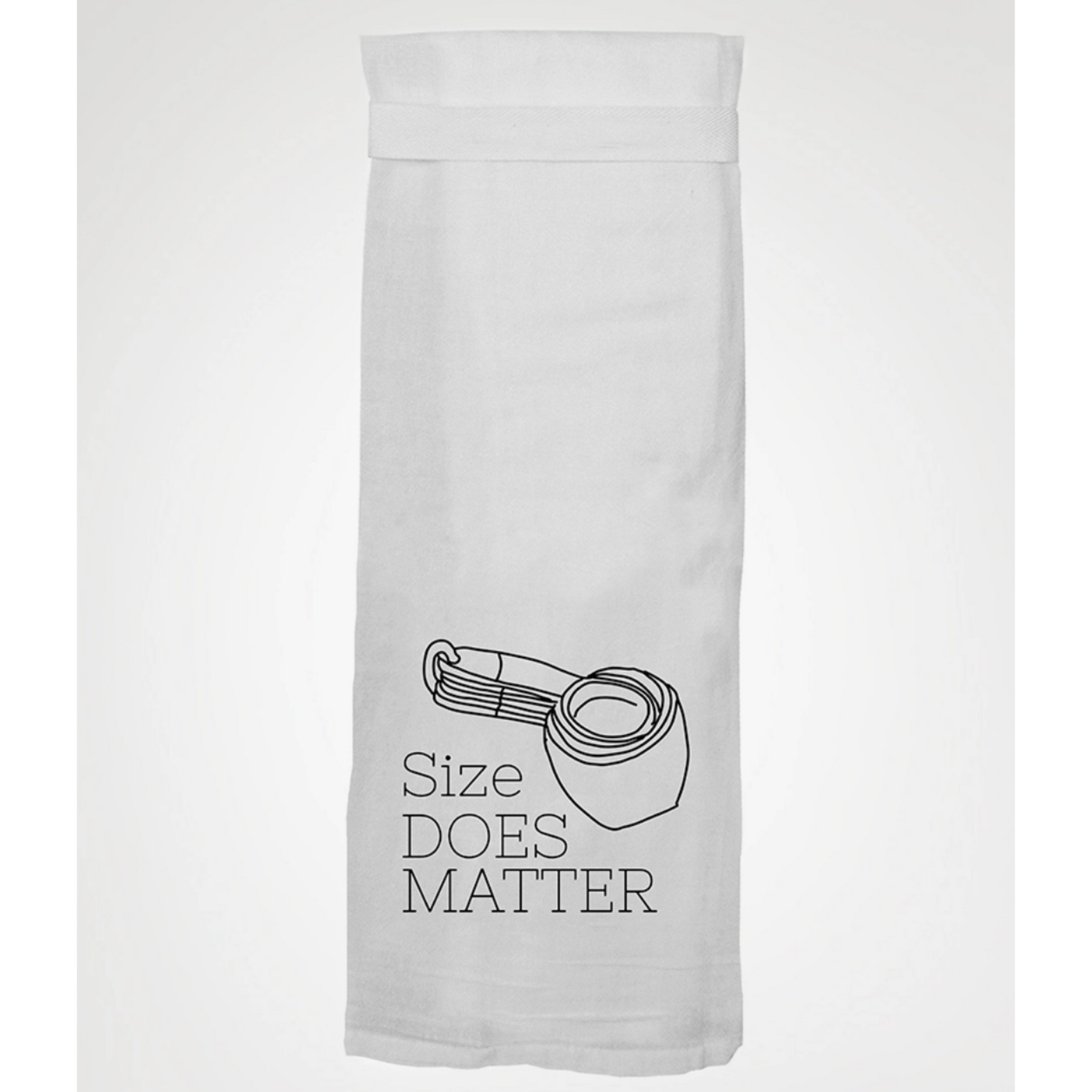 Hang Tight Size Does Matter Kitchen Towel