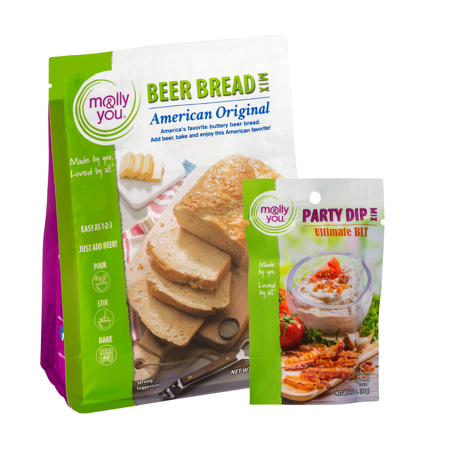The number one Beer Bread Mix and Party Dip Mix - American Original and Ultimate BLT 