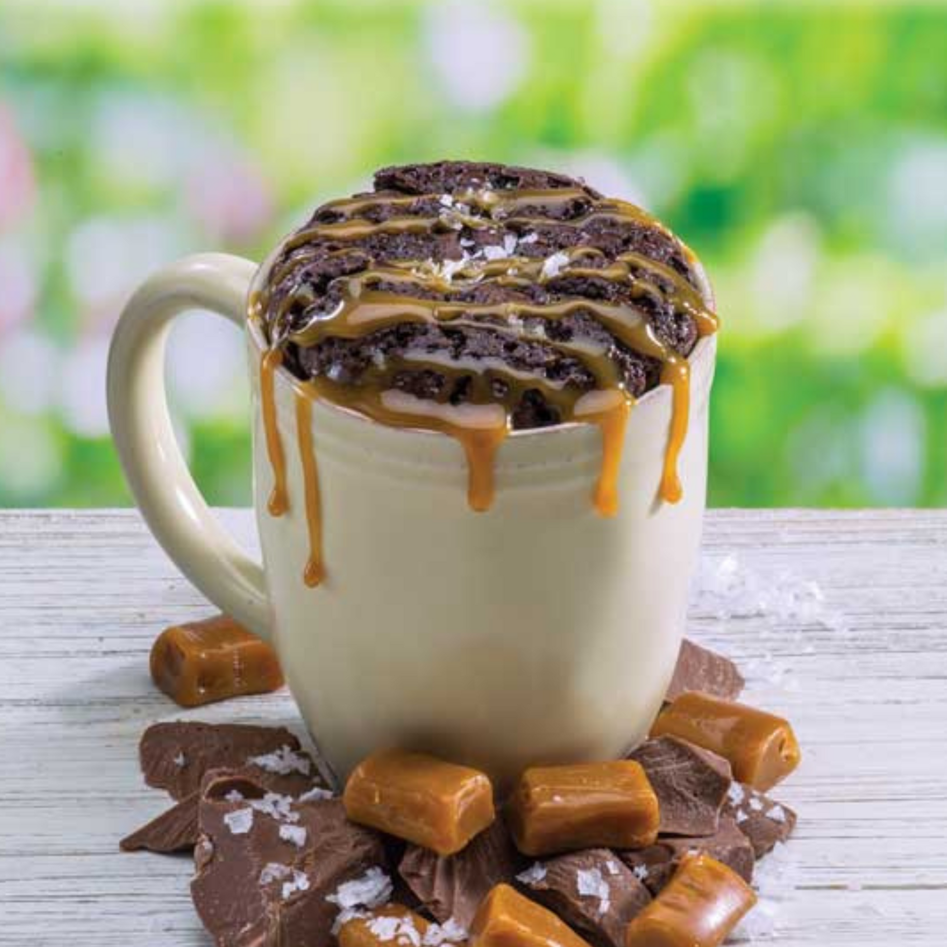 Salted Caramel Microwave Brownie Single – molly&you