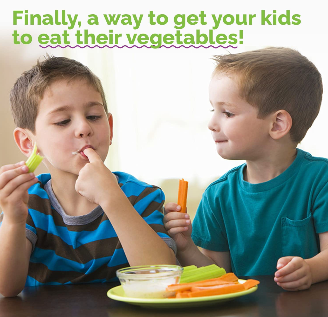 Ways to get kids to eat their vegetables!