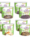 Ultimate Variety Gluten-Free Cup Bundle including, Salted Caramel Brownie, Double Chocolate Chip Brownie, Campfire S'mores Cookie, Gooey Chocolate Chip Cookie Cup