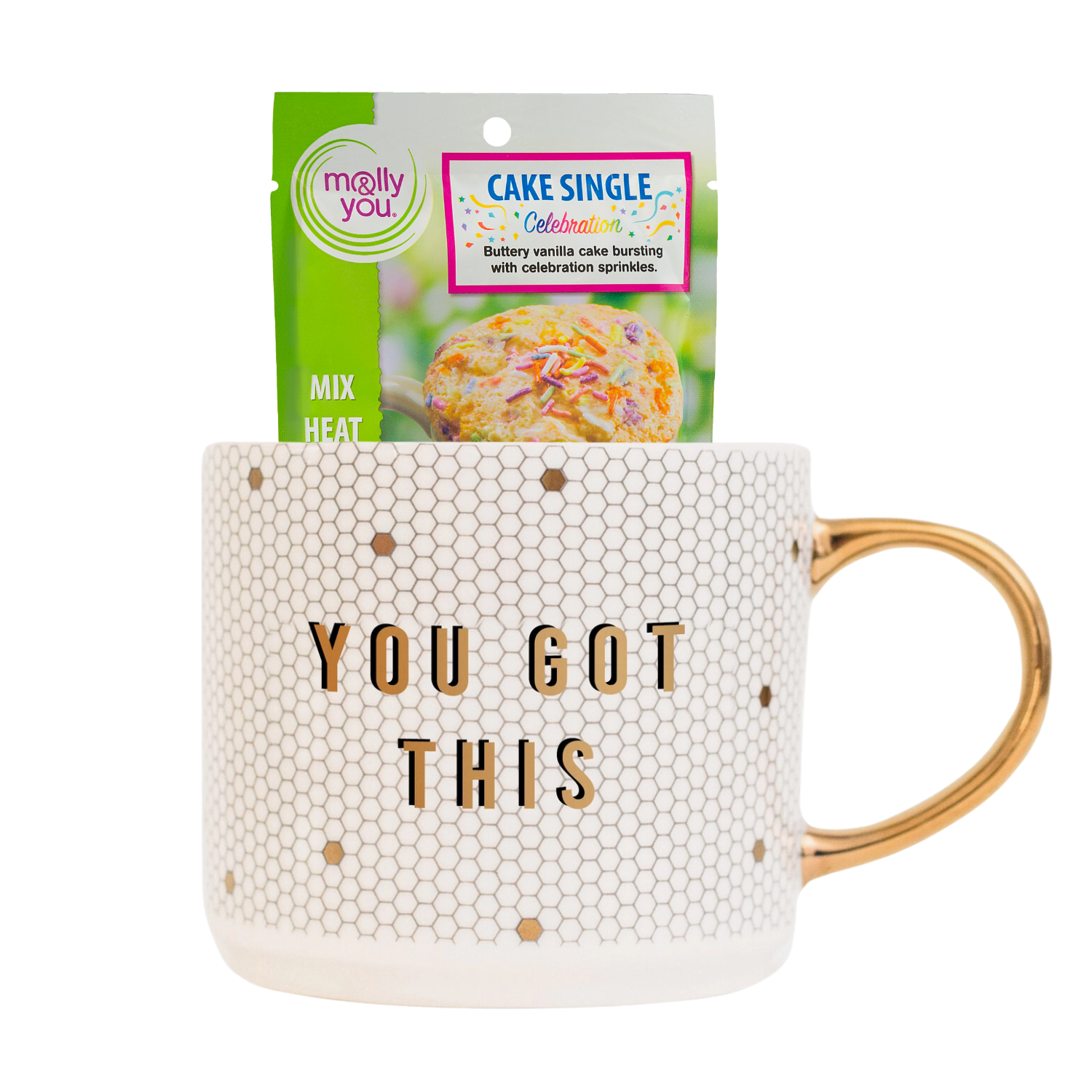 You got this tile mug with Celebration Mug Cake