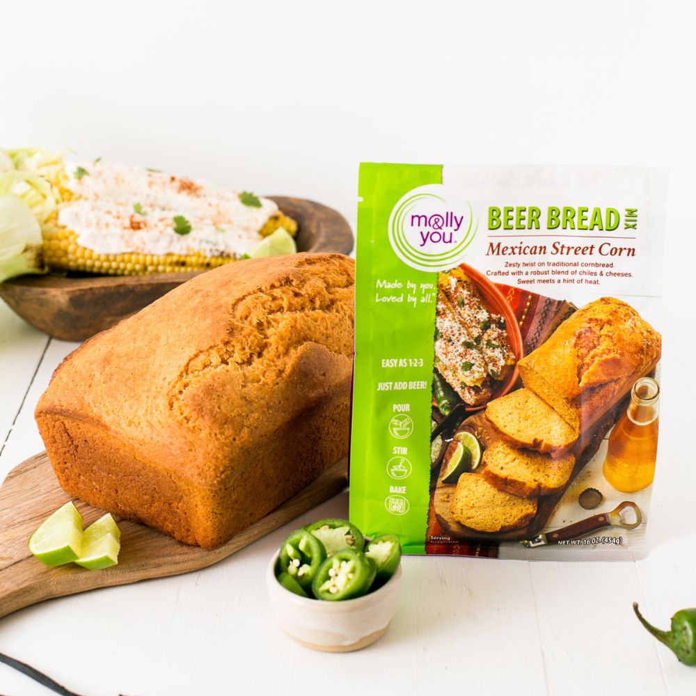 Mexican Street Corn Beer Bread