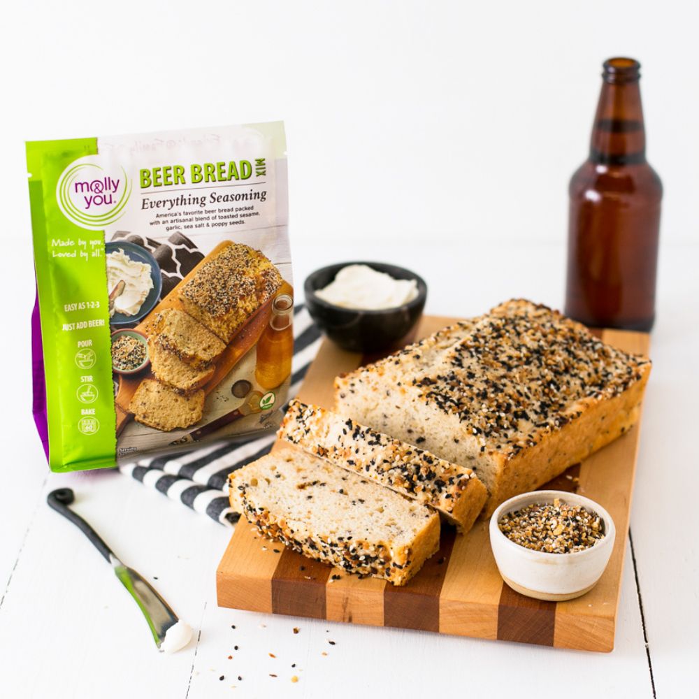 Everything Seasoning Beer Bread