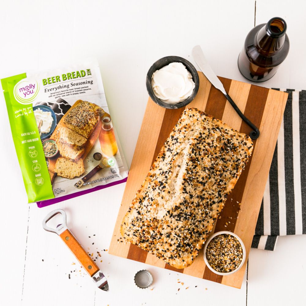 Everything Seasoning Beer Bread