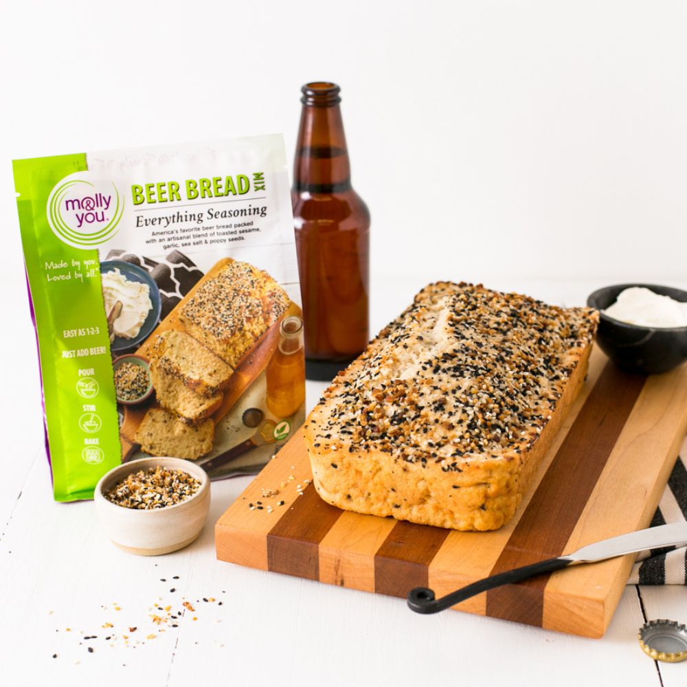 Everything Seasoning Beer Bread
