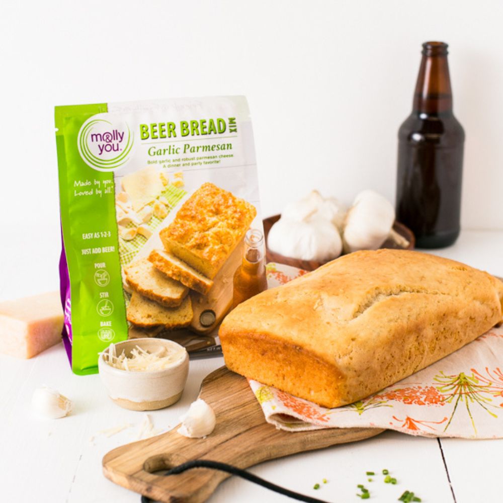 Garlic Parmesan Beer Bread