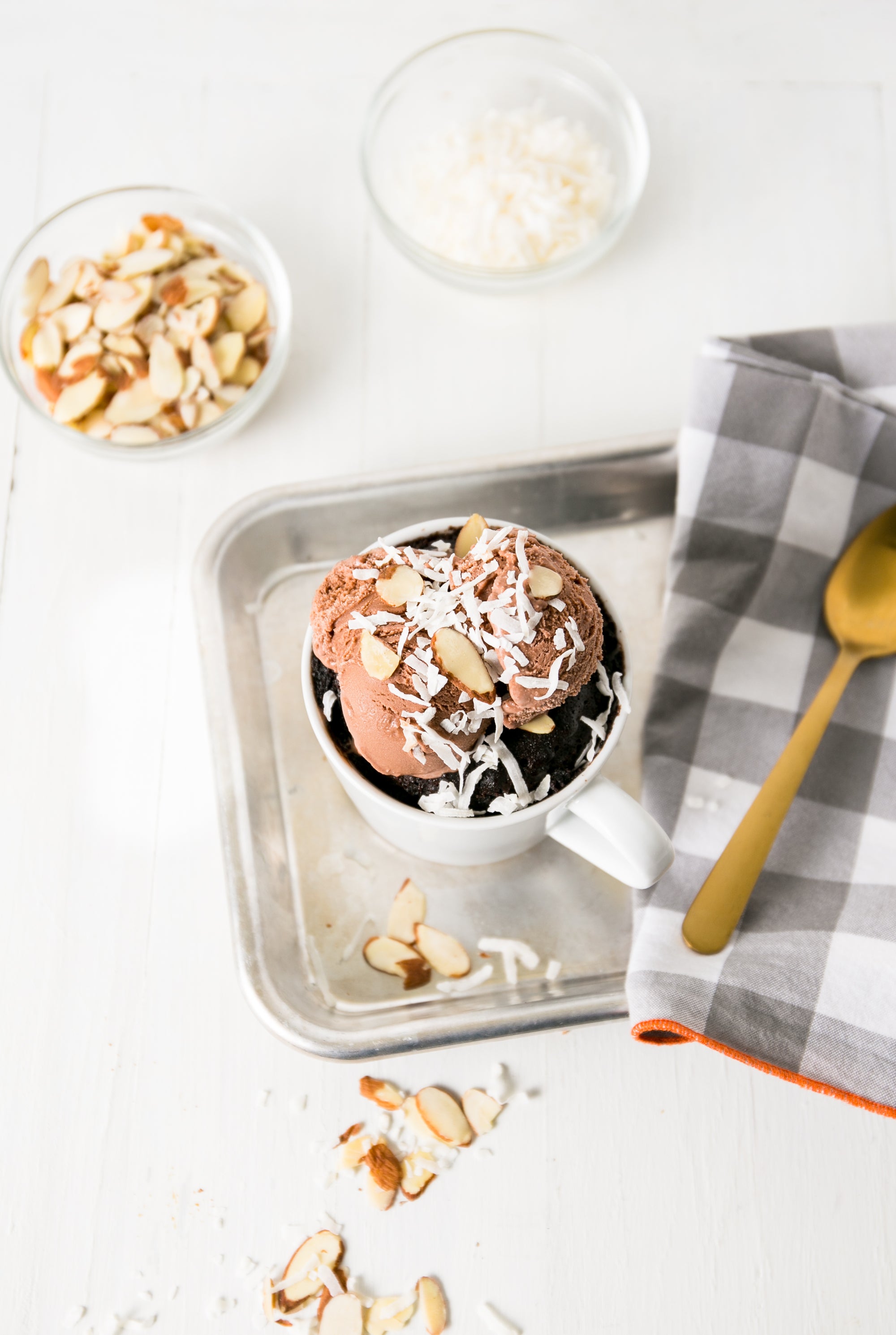 Almond Joy Mug Cake Delight