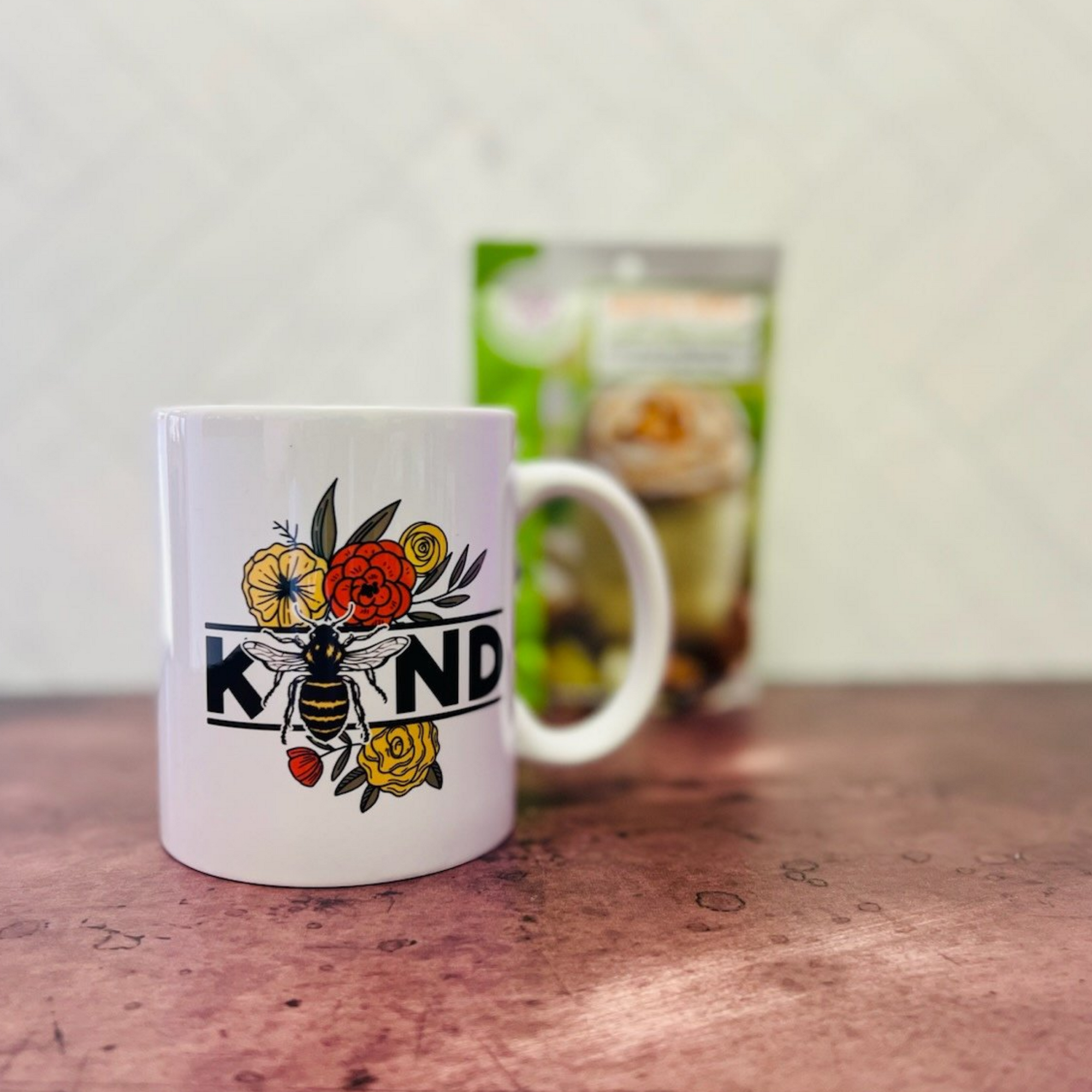 Bee Kind Retro Coffee Mug