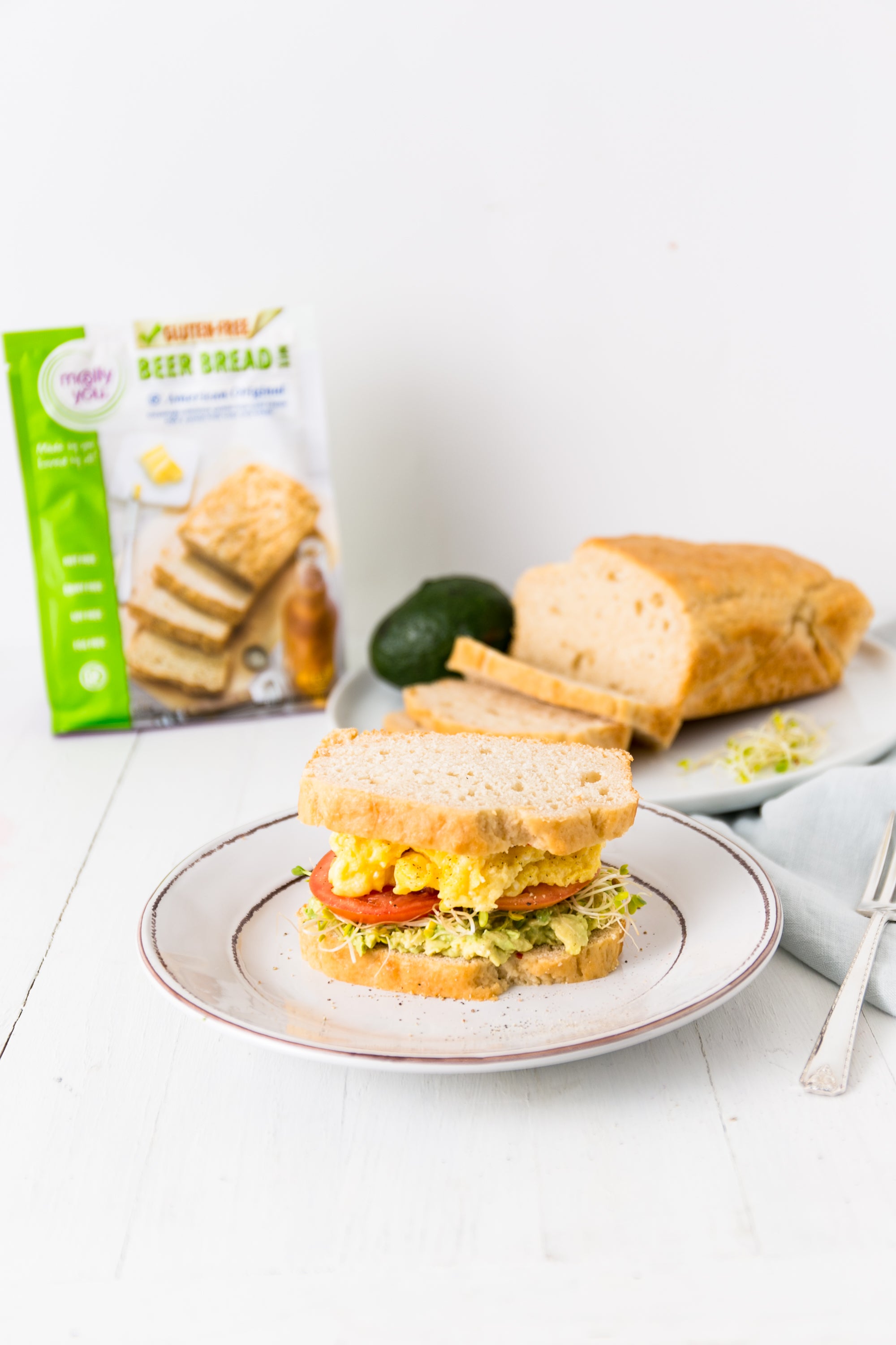 Beer Bread Breakfast Sandwich