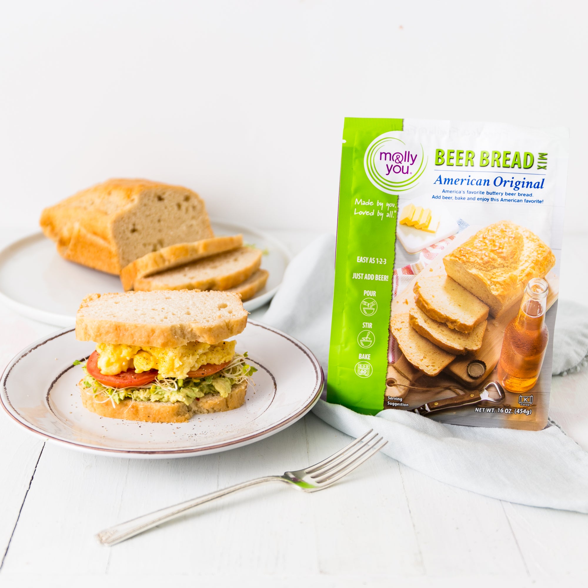 Beer Bread Breakfast Sandwich