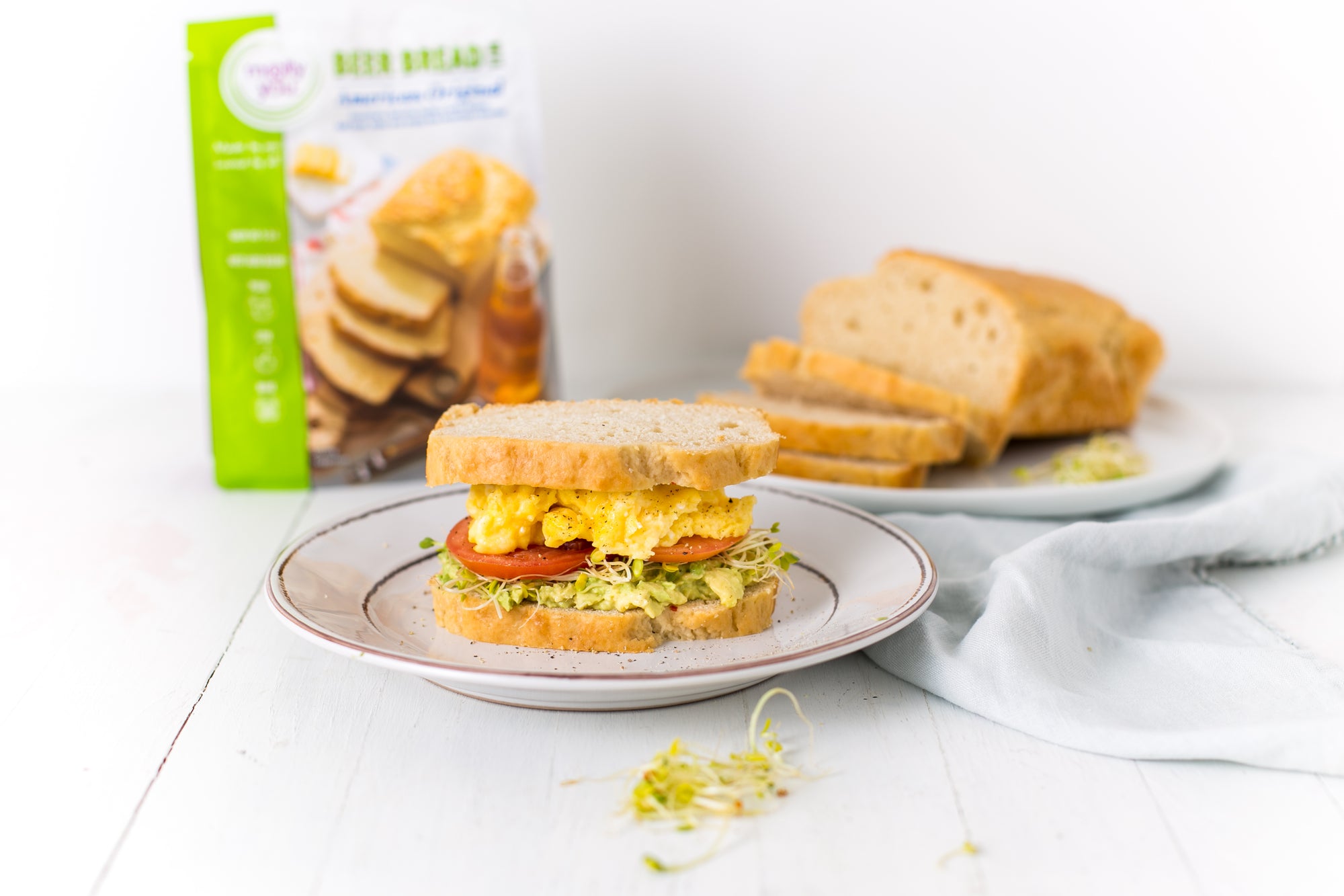 Beer Bread Breakfast Sandwich