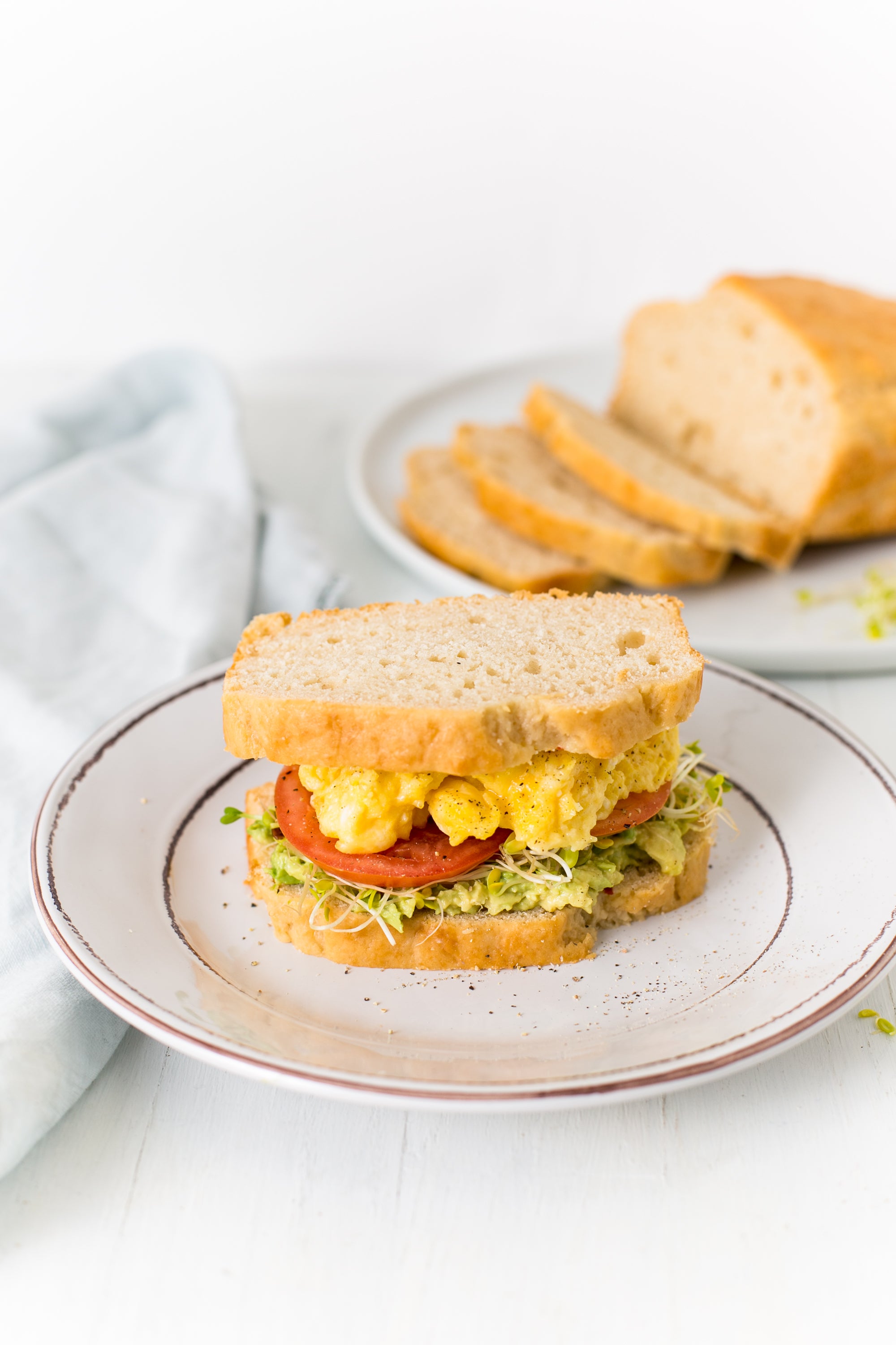 Beer Bread Breakfast Sandwich
