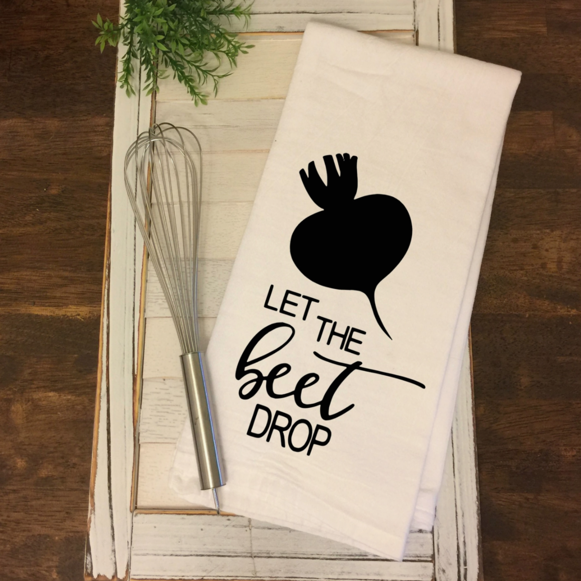 Beet Drop Kitchen Towel
