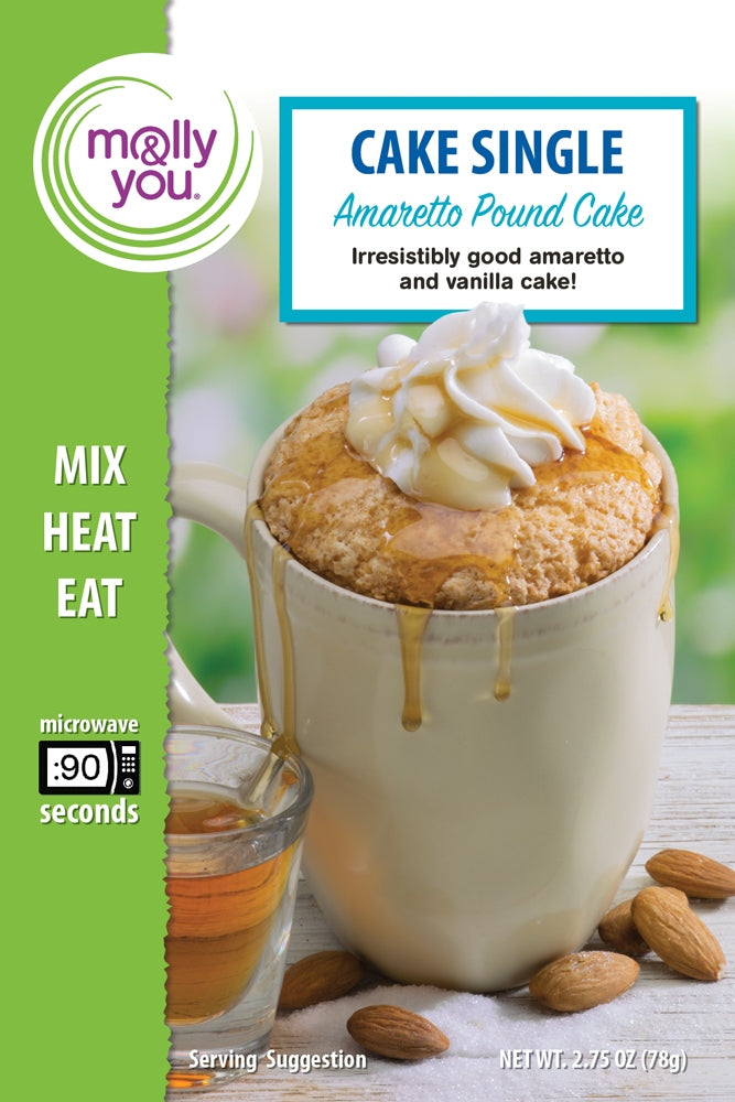 Amaretto Pound Microwave Cake Single