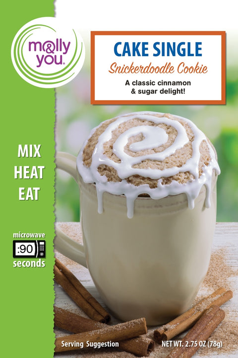 Snickerdoodle Cookie Cake Single Mug Cake