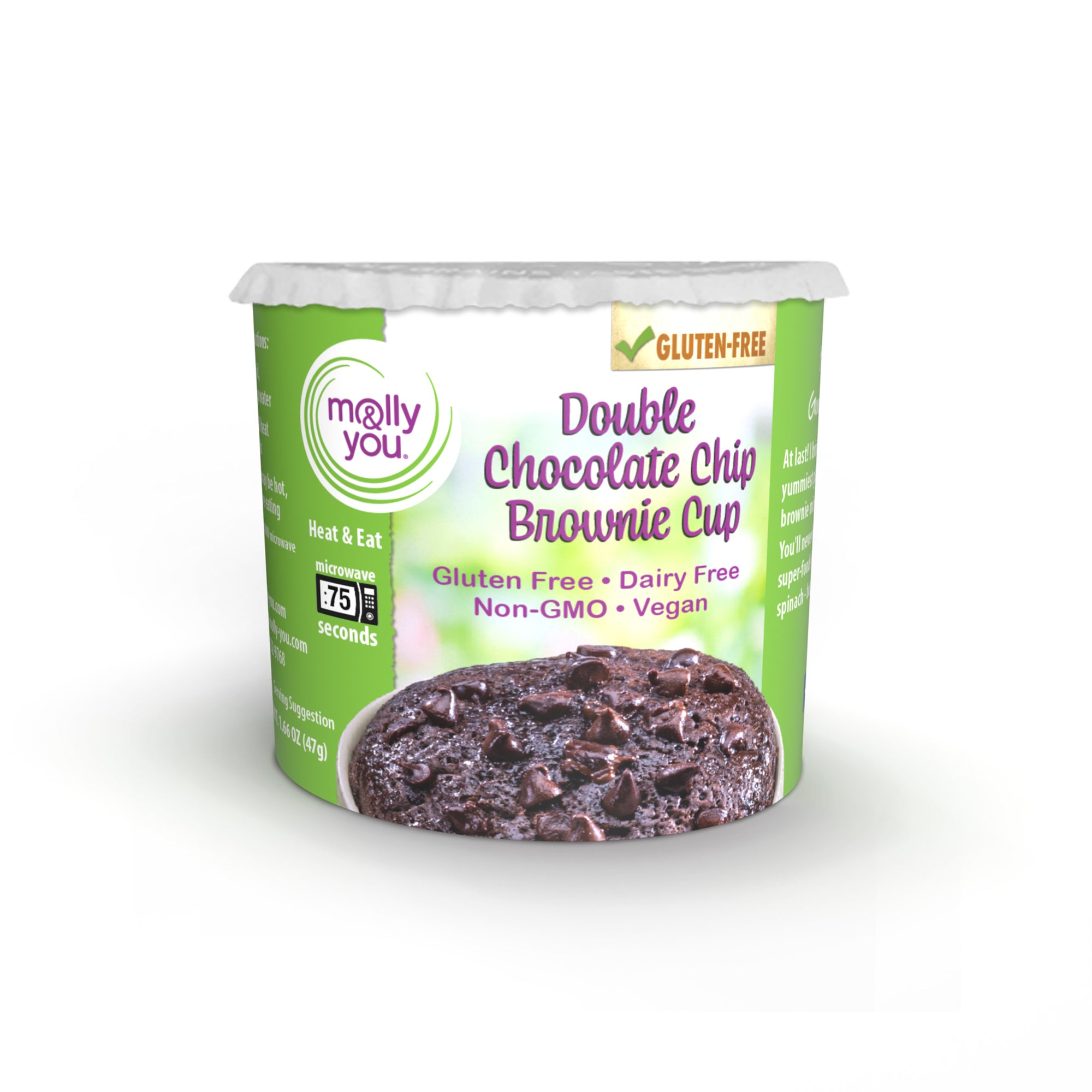Gluten-Free Double Chocolate Chip Brownie Cup 3-Pack