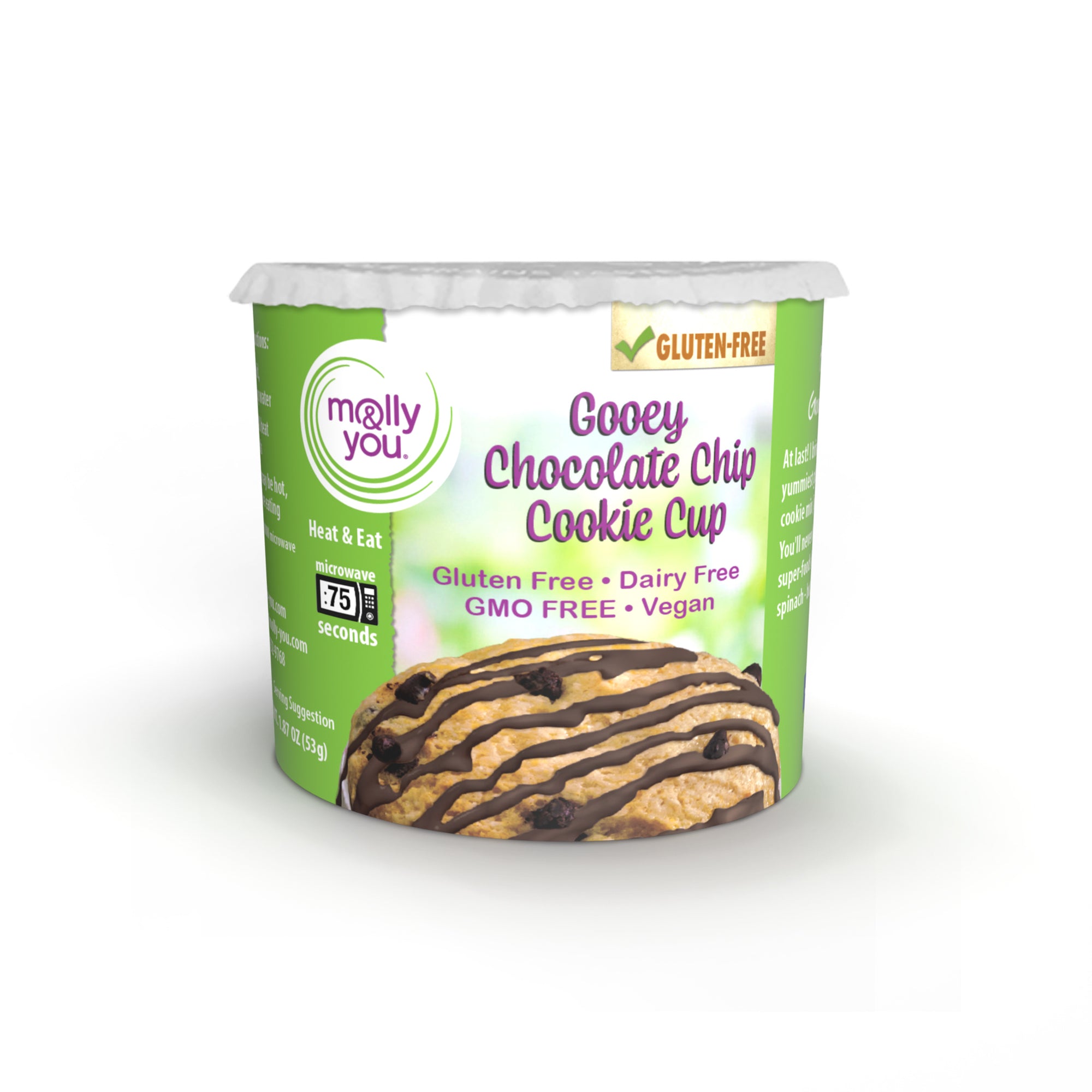 Gluten-Free Gooey Chocolate Chip Cookie Cup 3-Pack