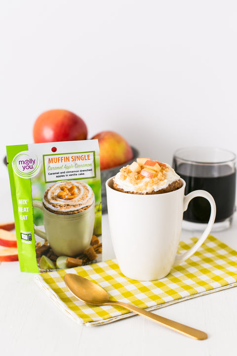 Caramel Apple Cinnamon Mug Cake