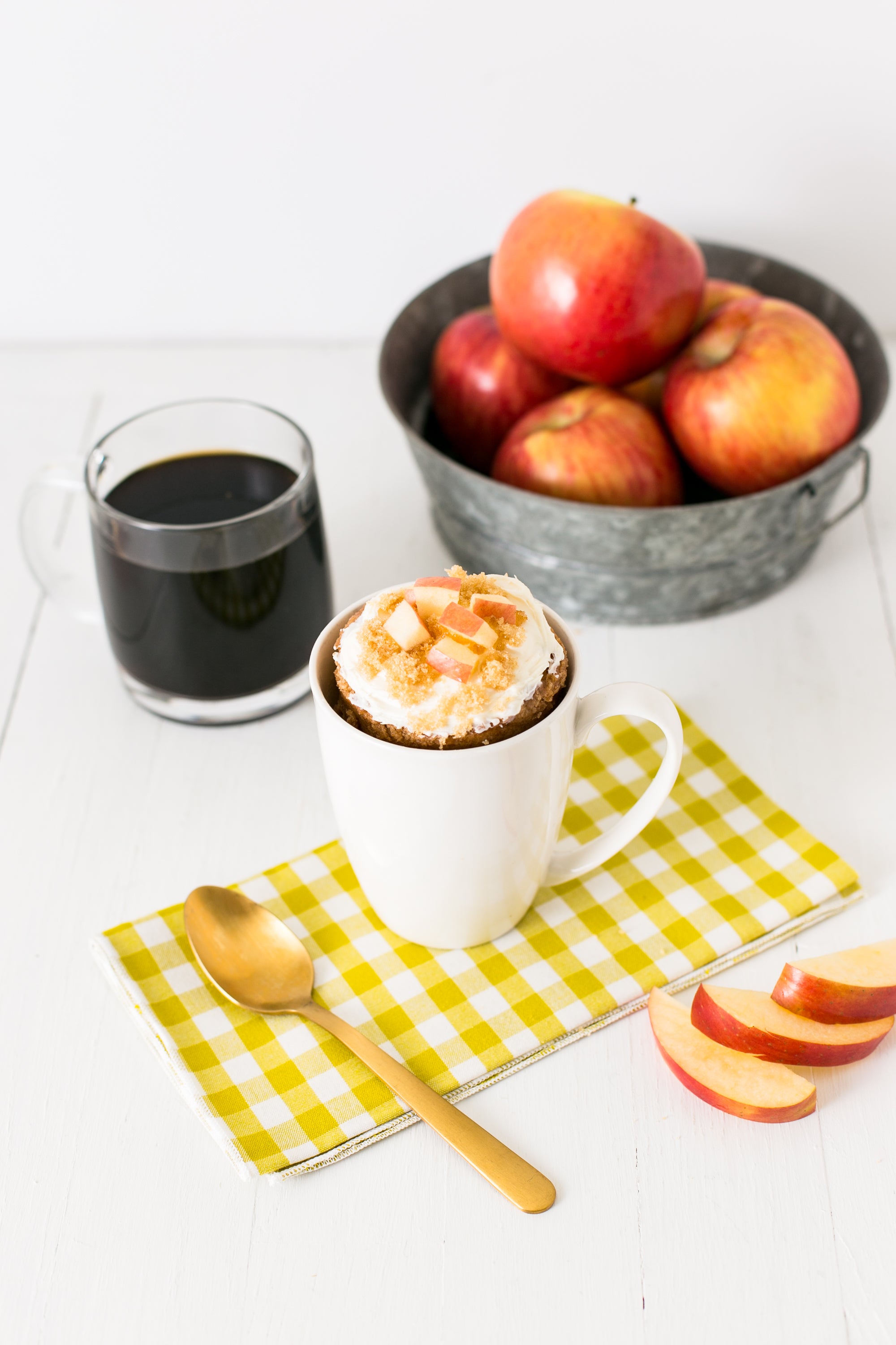 Caramel Apple Cinnamon Microwave Muffin Single