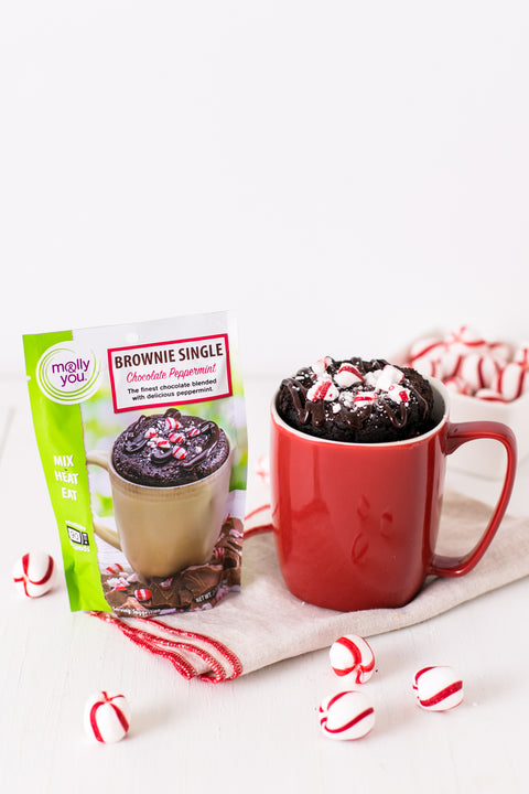 Chocolate Peppermint Mug Cake 