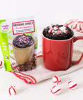 Chocolate Peppermint  Brownie Mug Cake 