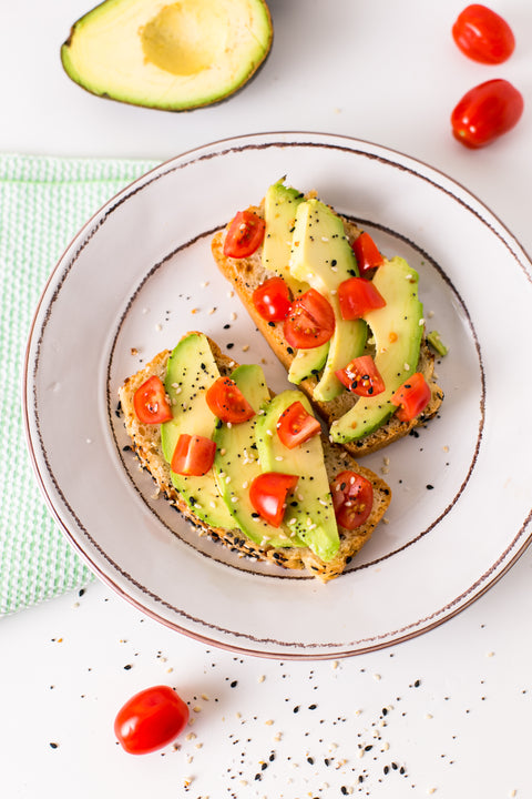 Avocado Bagel Toast with Everything Seasoning Beer Bread Mix