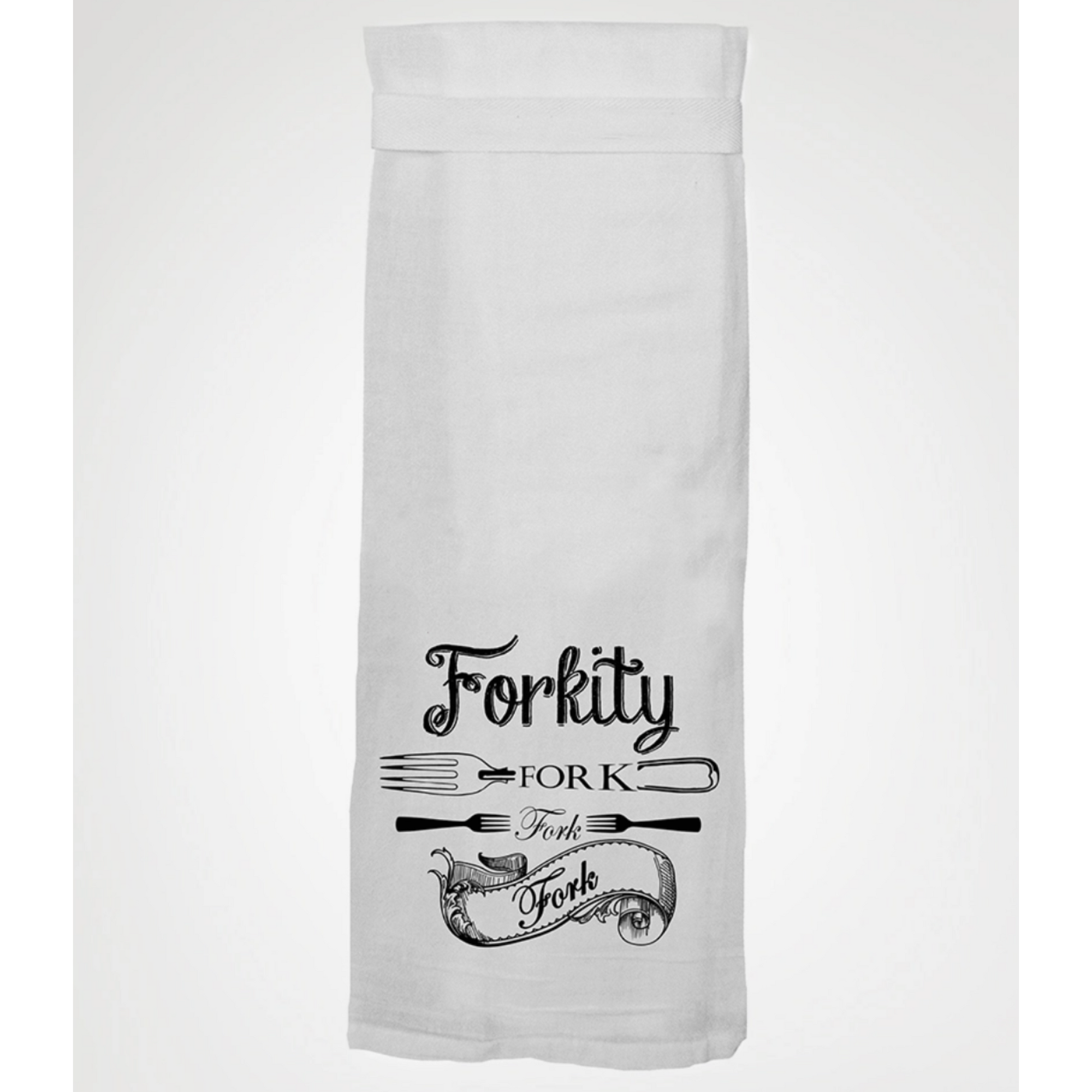 Hang Tight Forkity Fork Fork Kitchen Towel