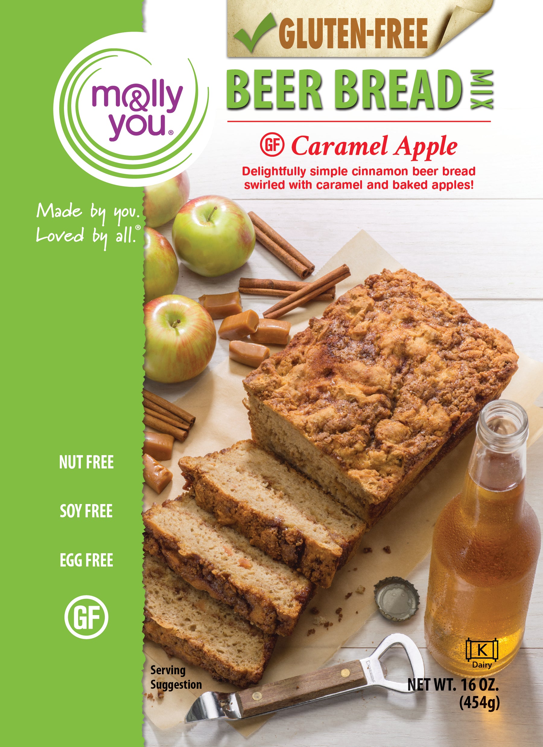 Gluten-Free front of the package Caramel Apple 