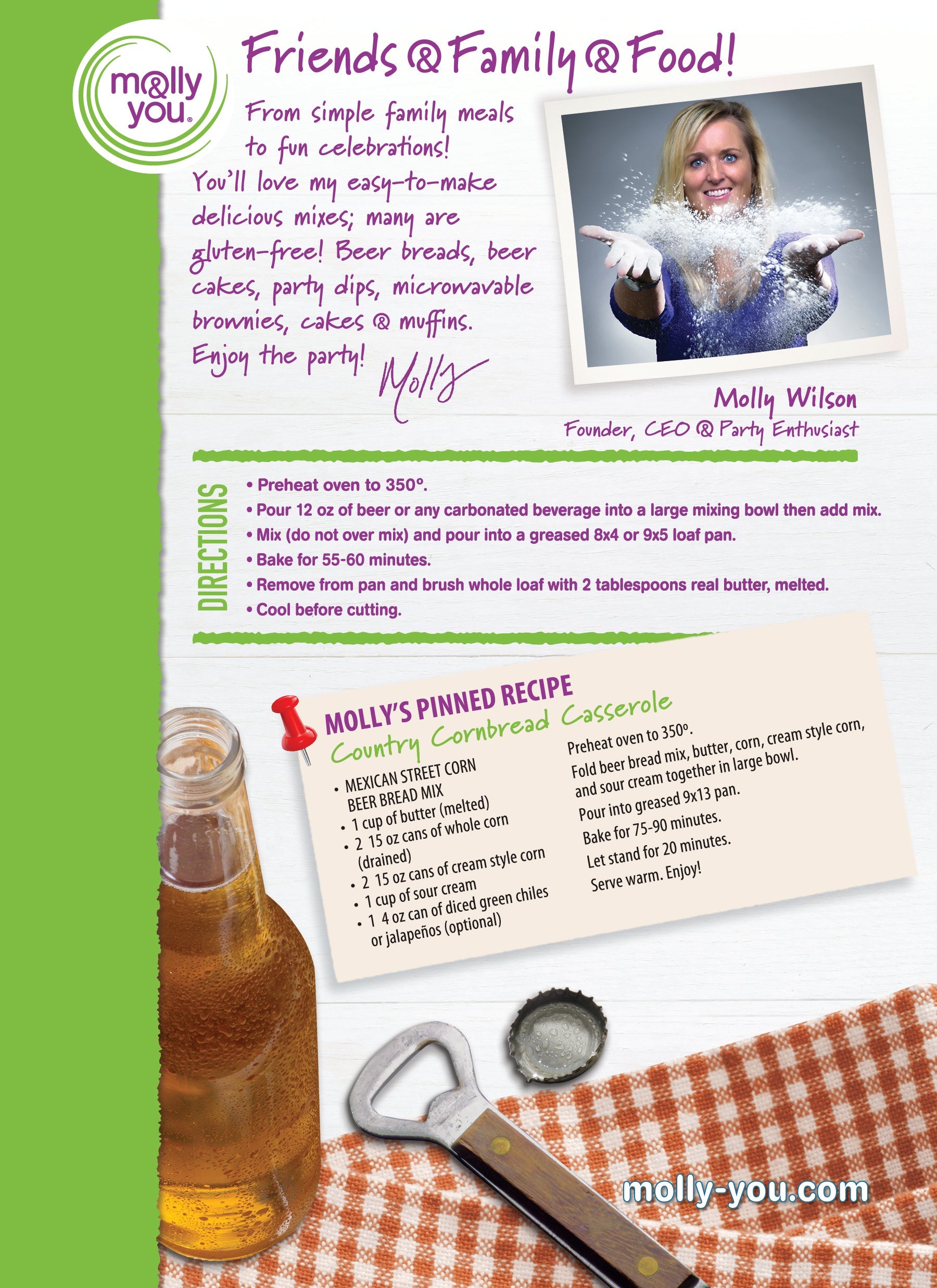 Mexican Street Corn Beer Bread Mix.
