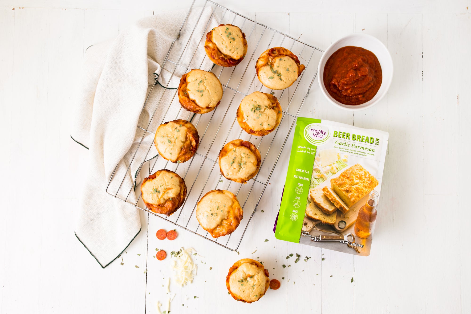 Easy Cheesy Pizza Poppers