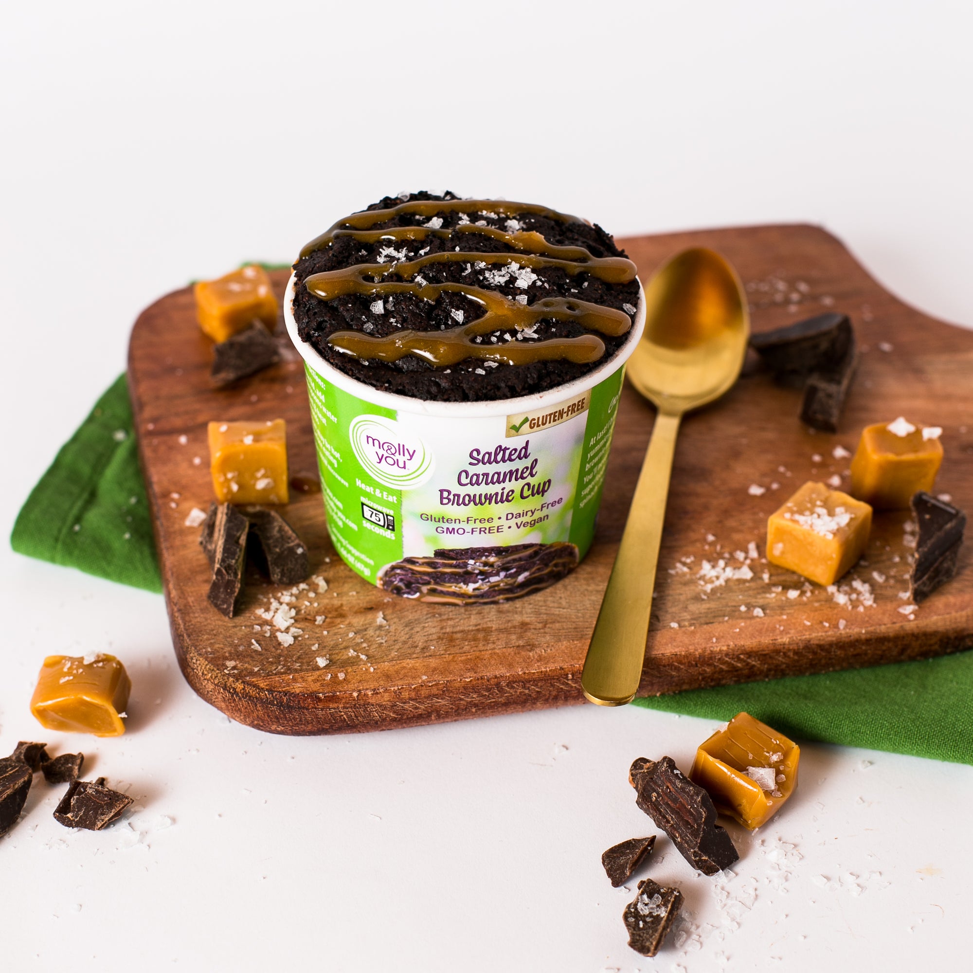 Gluten-Free Salted Caramel Brownie Cup 3-Pack