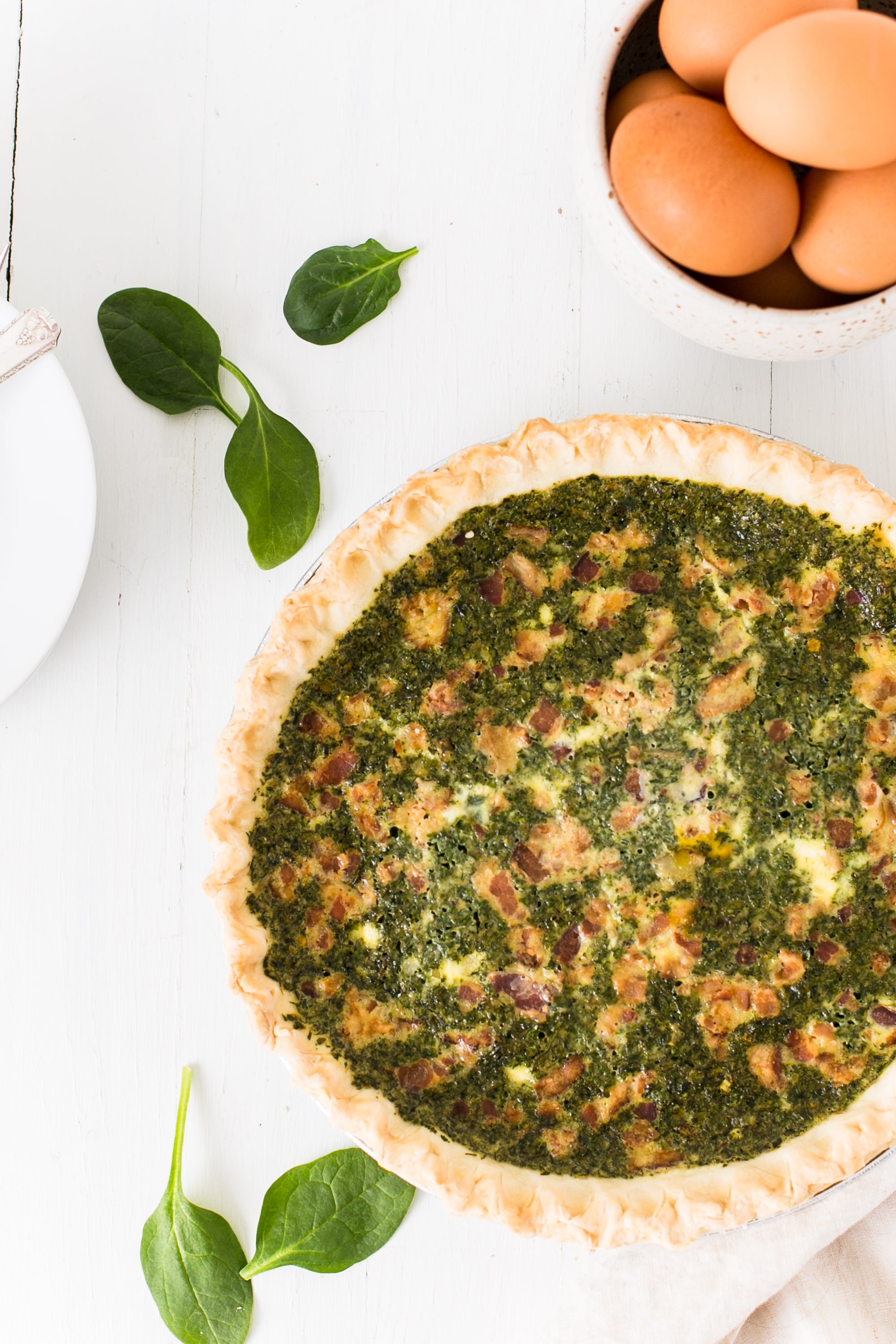 Spinach Bacon Quiche