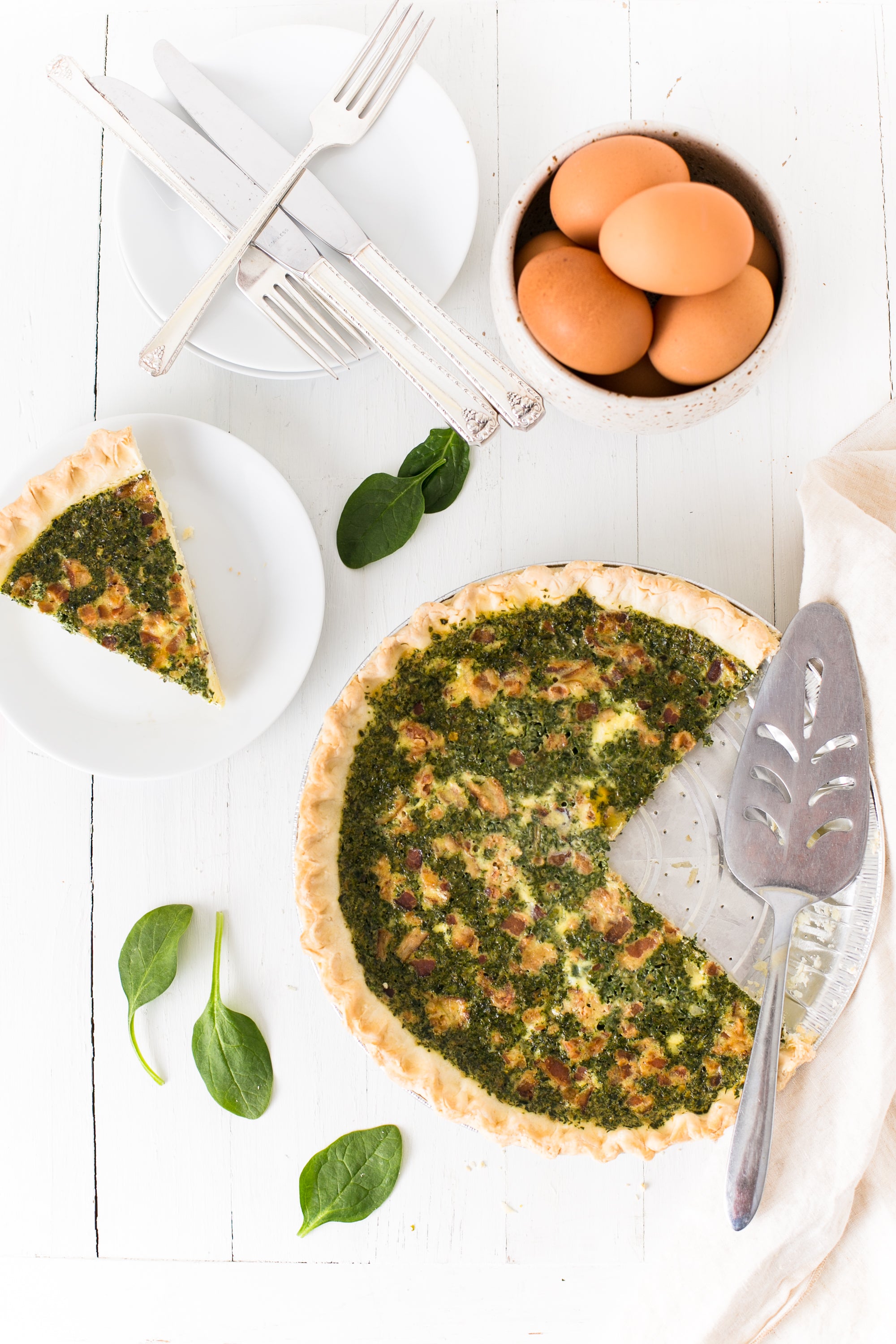 Spinach Bacon Quiche