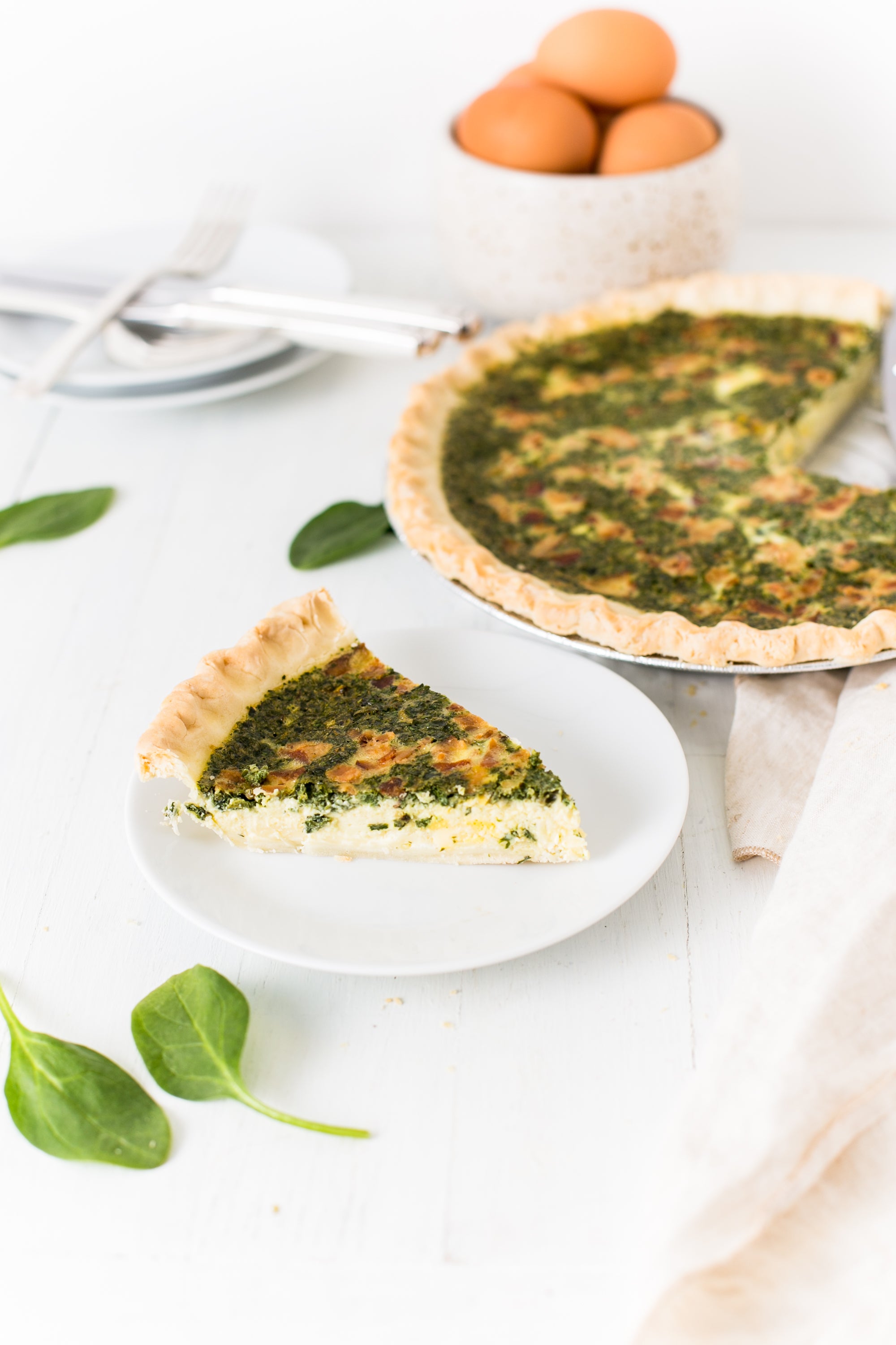 Spinach Bacon Quiche