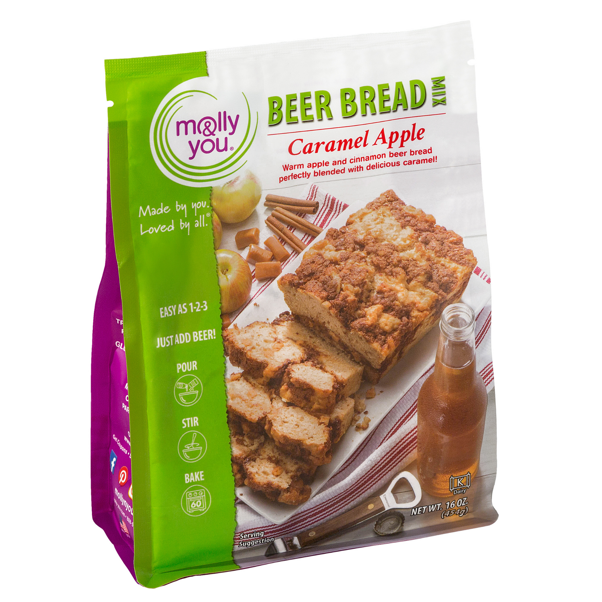 Front Package of the Caramel Apple Beer Bread Mix
