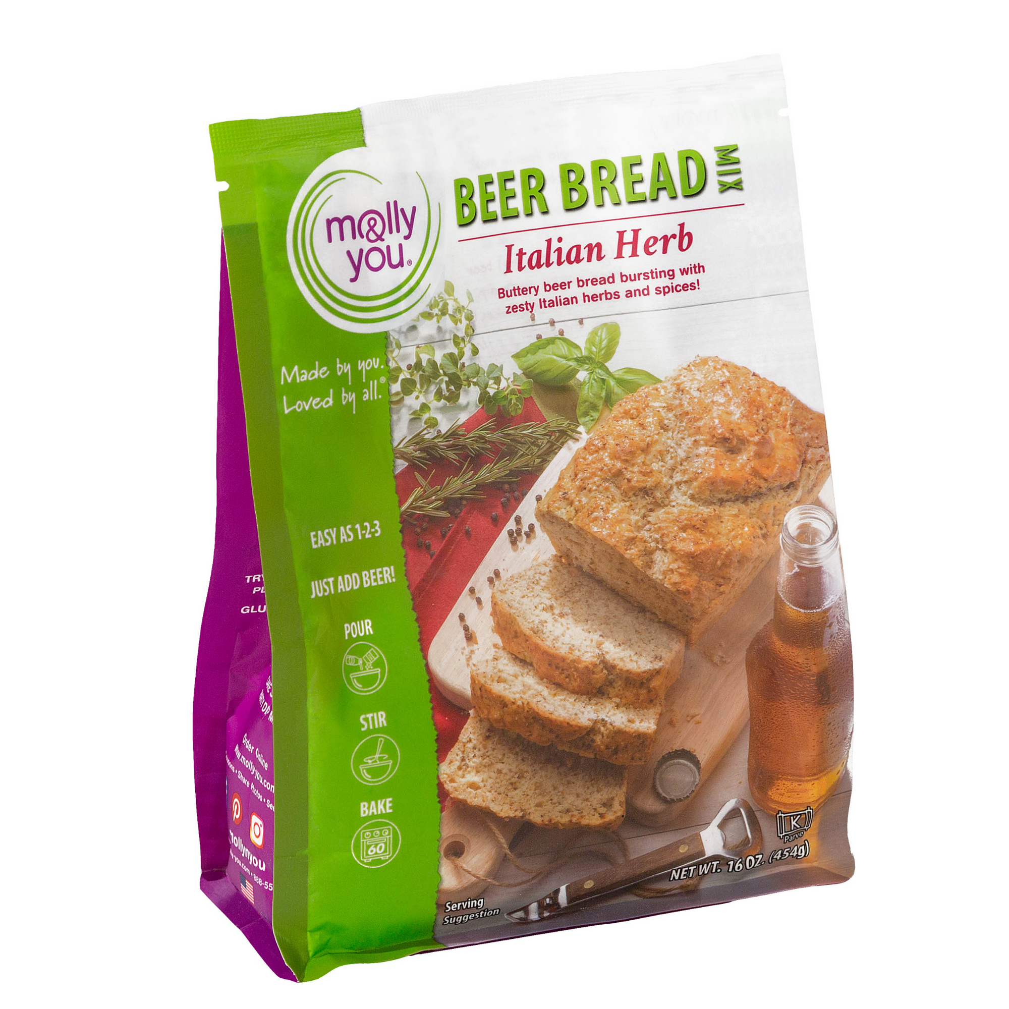 Front package of Italian Herb Beer Bread Mix