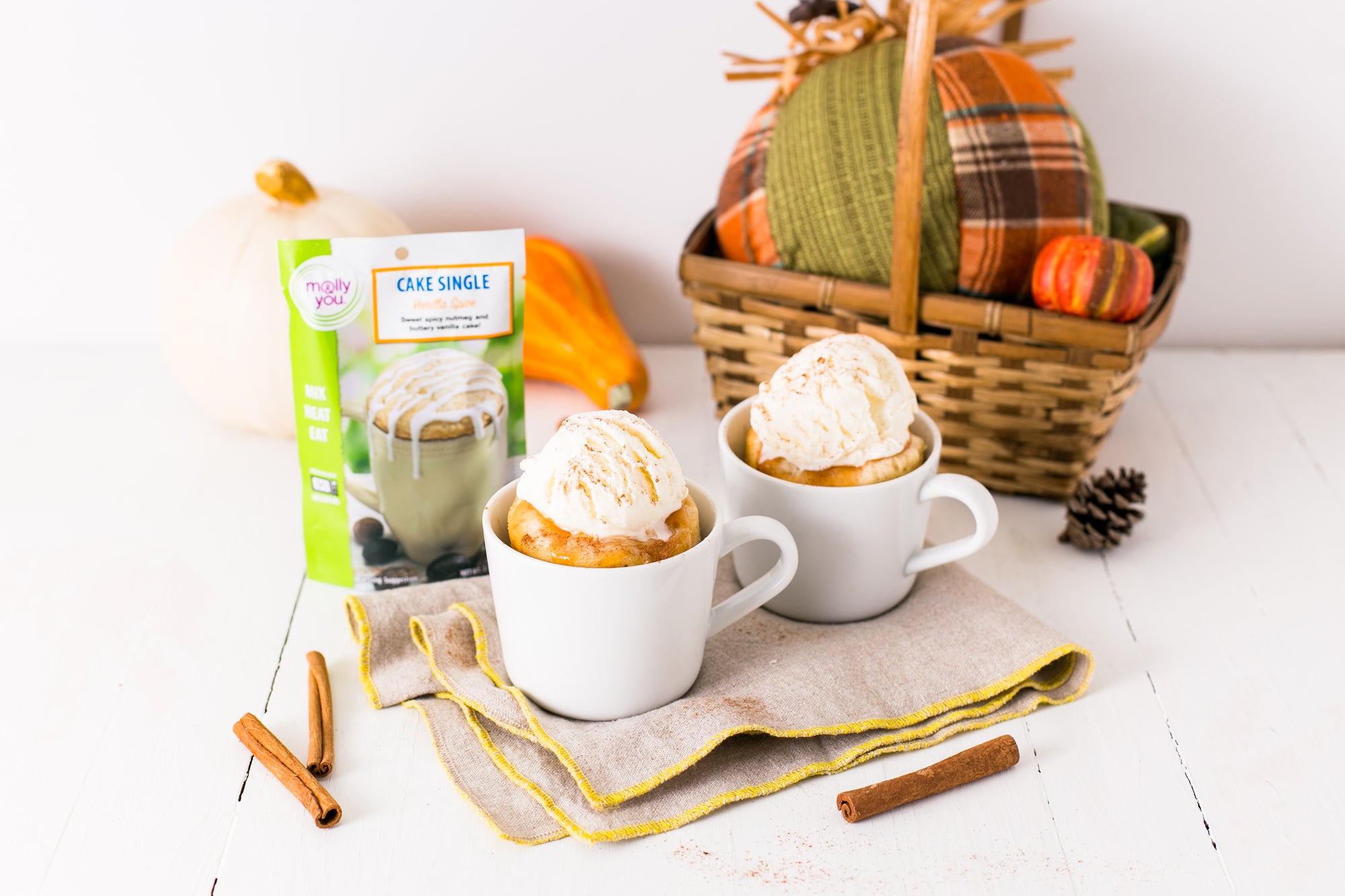 Vanilla Spice Microwave Cake Single