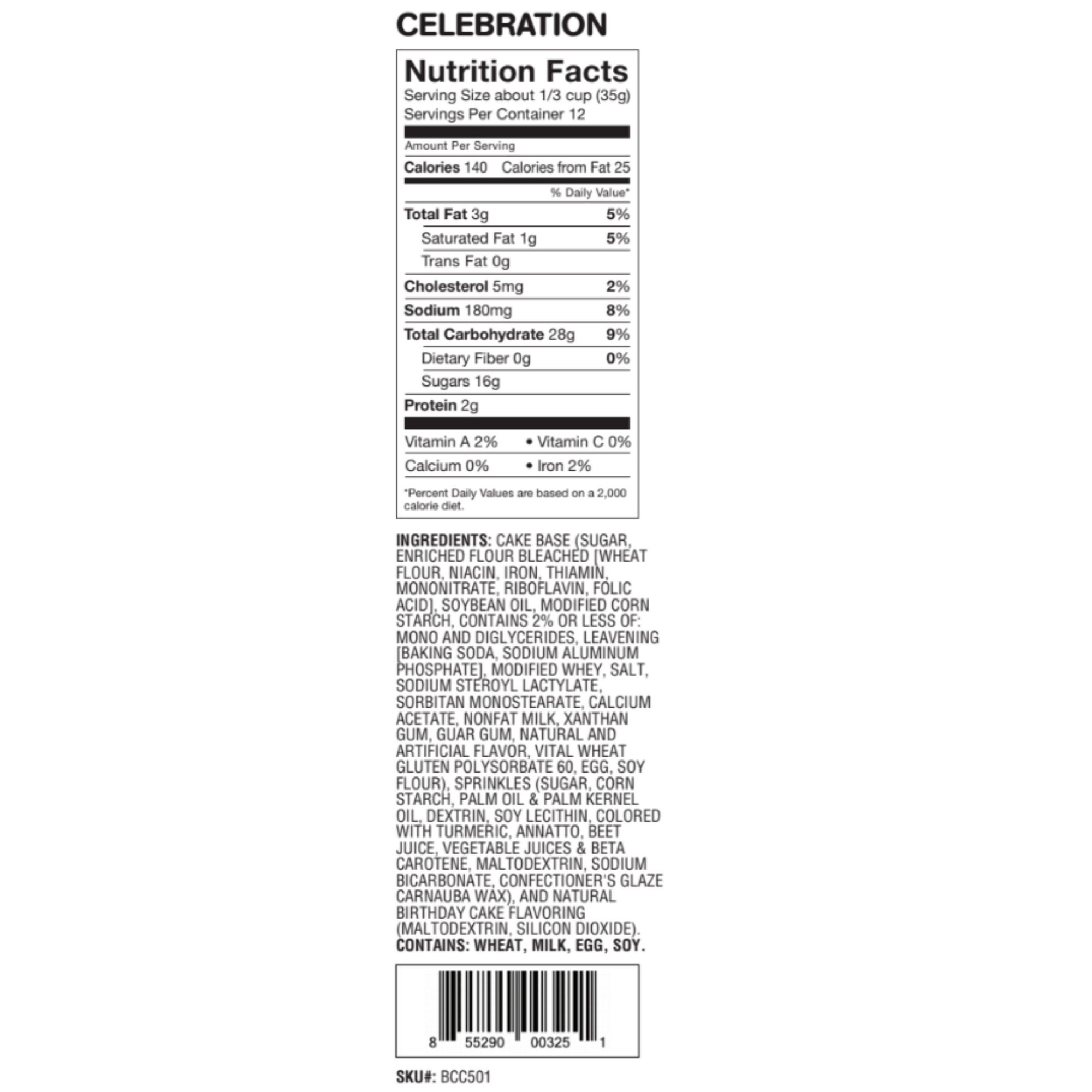Celebration Beer Cake Mix