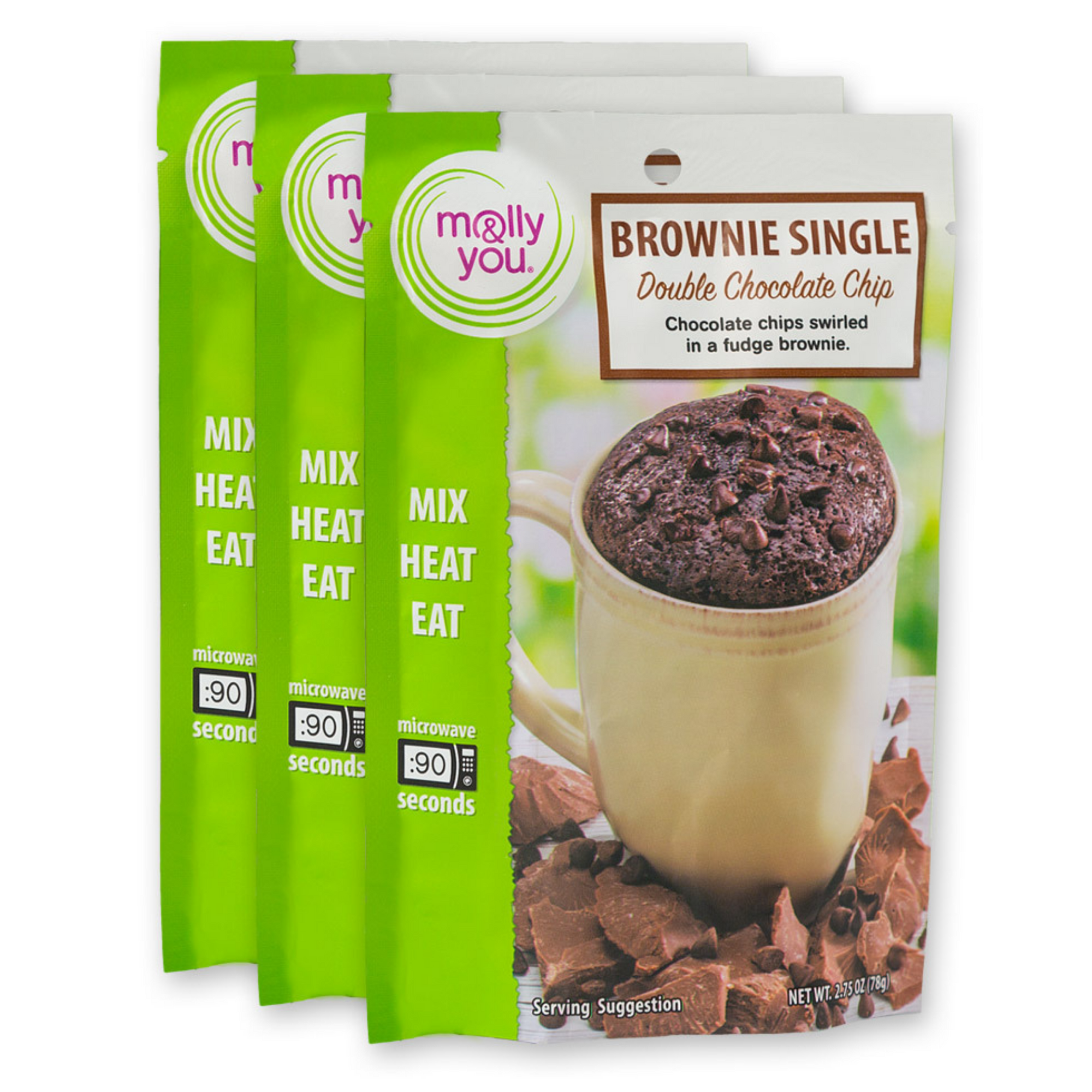 Double Chocolate Chip Microwave Chocolate Single